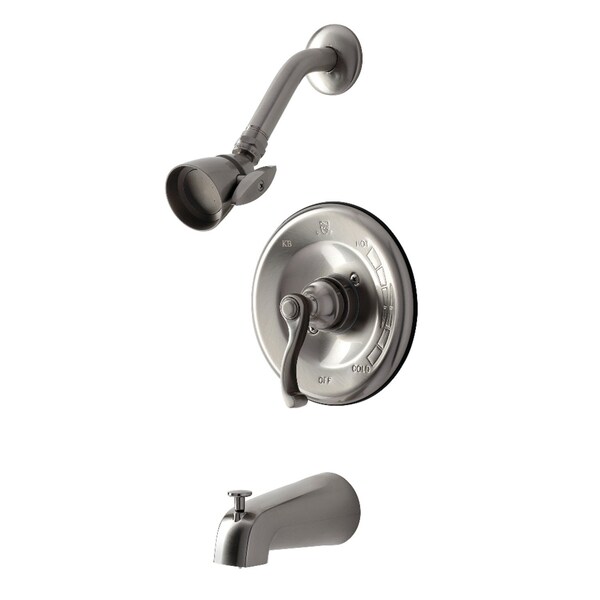 Tub and Shower Faucet, 3, Wall Mount, Brushed Nickel